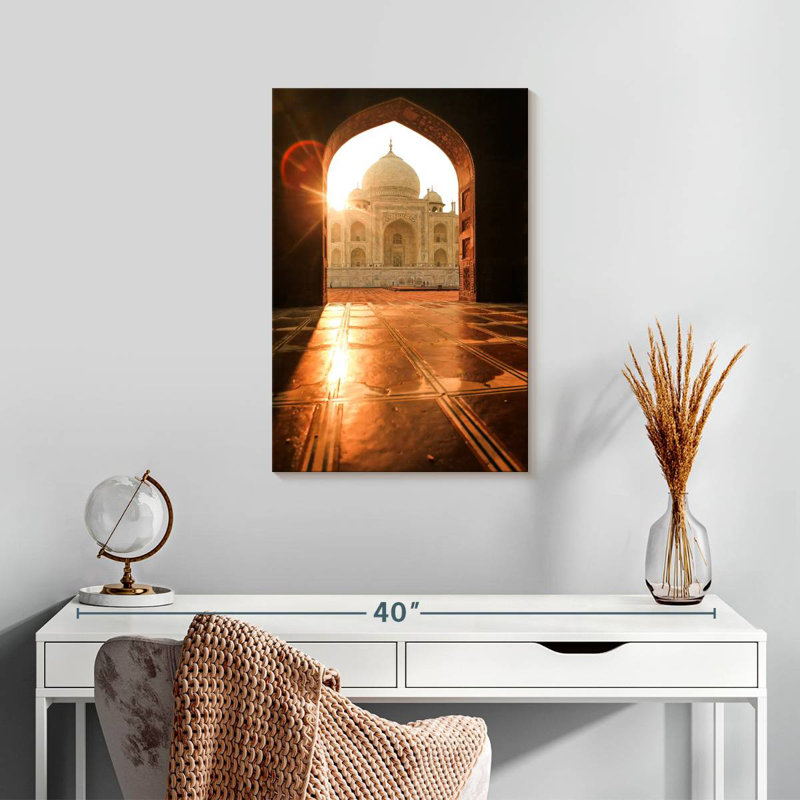 Nicci Sunset View Of Taj Mahal, 24" H x 16" W