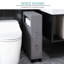 Armoire de rangement grise pour salle de bain de 28,25 po de hauteur avec tiroirs