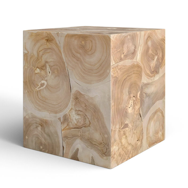 Mitzi Solid Wood End Table, Natural