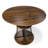 Round Wood Top Metal Base Dining Table-368476529