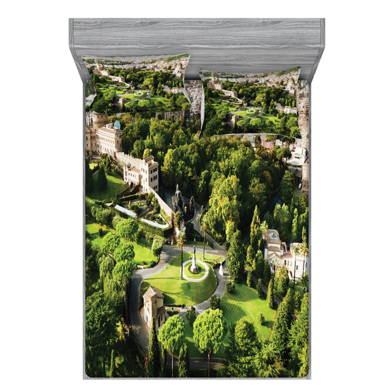 Microfiber Sheet Set, Queen Sheet Set with Fitted Sheet