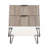 Dumbo 20" Fluted Nightstand in Rustic Gray and White (2-Drawer)-37896007