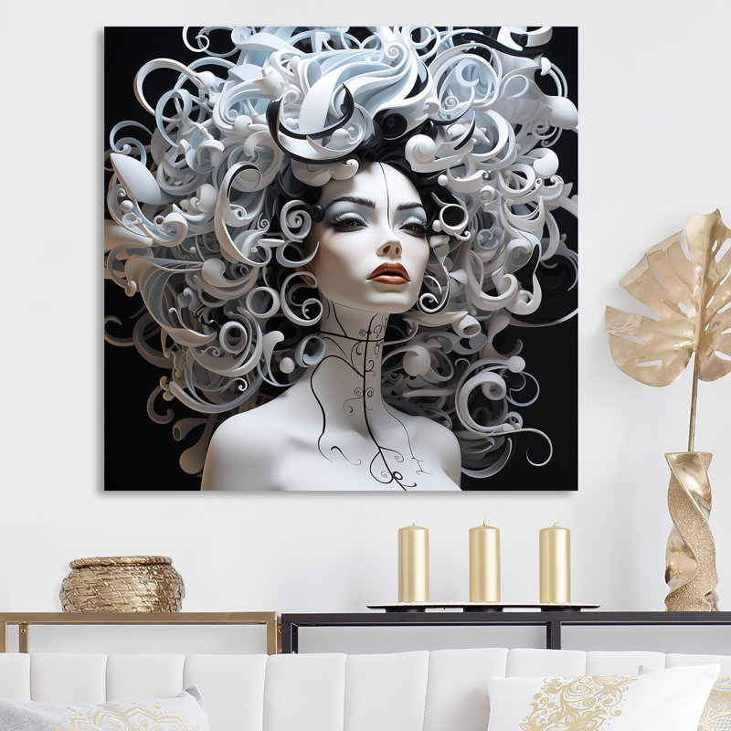 Art sur toile noir et blanc, H 30 po x l 30 po x P 1,5 po, Toile tendue