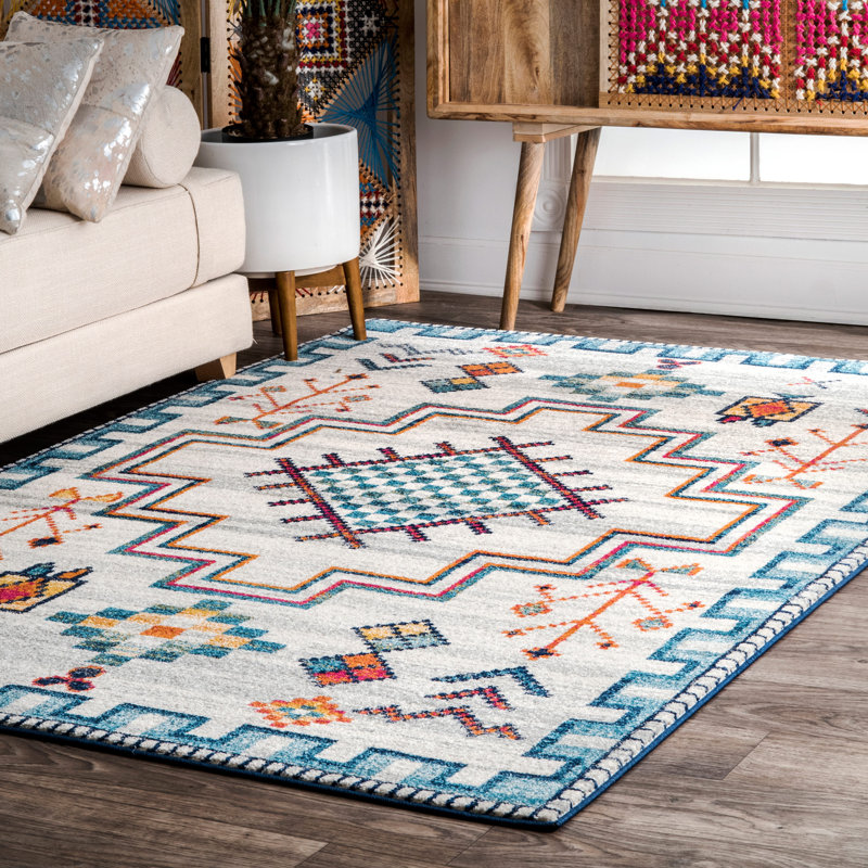 Oconee Southwestern Indoor Rug, Rectangle 5' x 7'5"
