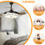 Ventilateur de plafond 42 "rétractable en cristal avec lumière et télécommande-505252999