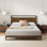 Daniel 37" Low Profile Bamboo and Metal Platform Bed