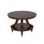 Table basse Raam, plateau ovale de 52 pouces avec tablette inférieure, brun cerise foncé
