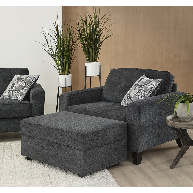 Fauteuil câlin Hughes Furniture 23300, ardoise Fairlane, Ardoise Fairlane