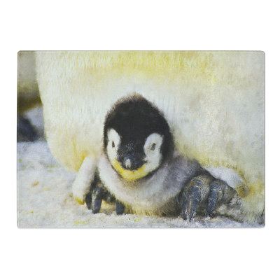 Baby Penguin Painting Chopping Board