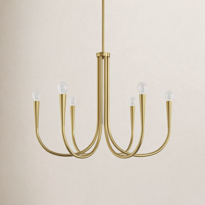 Catalena 6-Light Dimmable Iron Chandelier