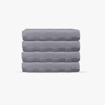 Waffle Terry 4 pcs Turkish Wash Towels Set