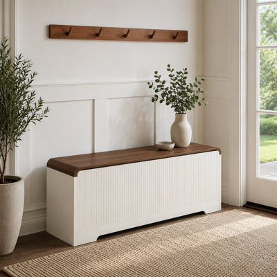 Wood Storage Bench