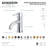 Kingston Brass Concord Single-Handle 1-Hole Deck Mount Bathroom Faucet with Push Pop-Up-36754112