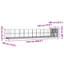  Aviaire en acier galvanisé argenté de serrures 489,8 x 79,9 x 85,0 po-710386059