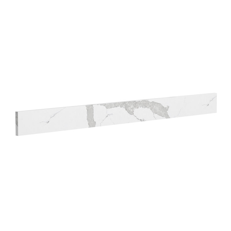 48 Inch White Quartz Stone Vanity Top Backsplash