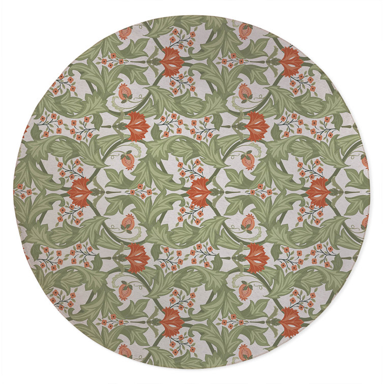 Ogee Leaf Outdoor Rug