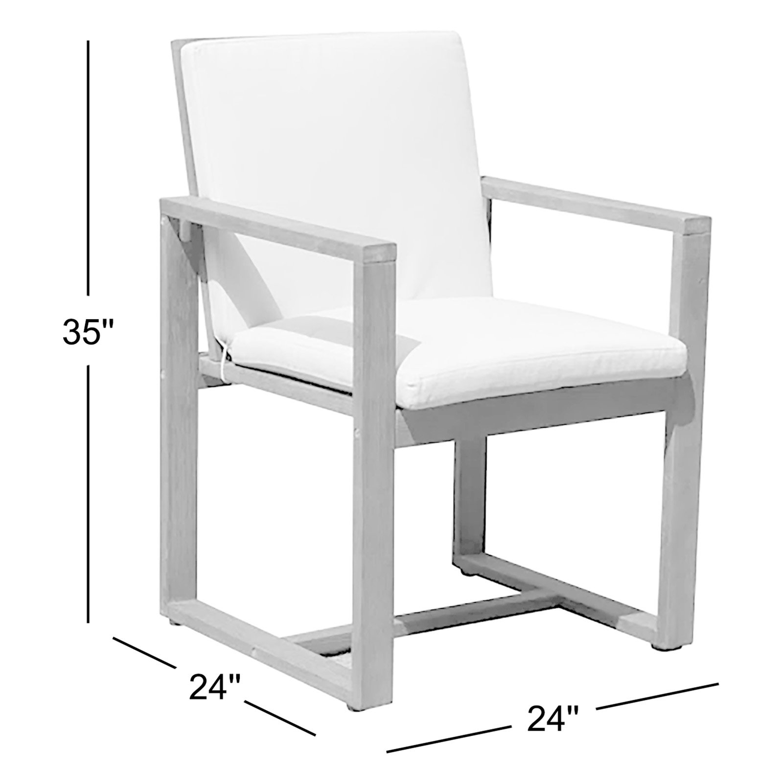 Joly 87" Eucalyptus Patio Dining Set