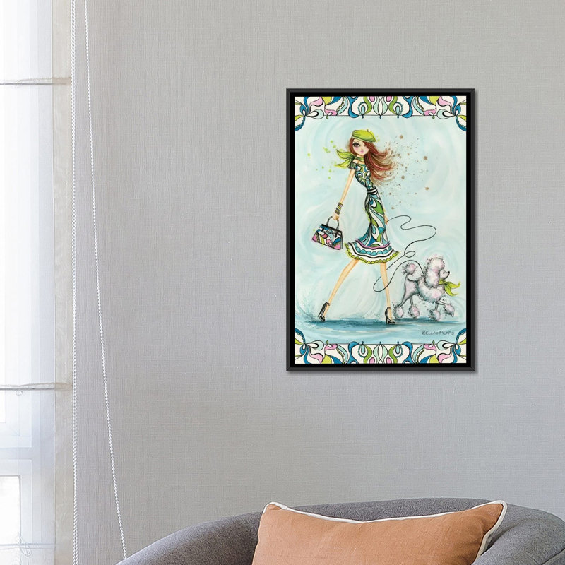 Pucci Glam, reproduction d'art sur toile tendue, H 26 po x l 18 po x P 1,5 po, Toile avec cadre noir, Pas de tapis
