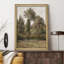 "Classic Forest Landscape Trees and Verdant Verdery Impressionism", art mural encadré doré-108570974