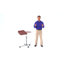 Table d'ordinateur portable à angle et hauteur réglable avec plateau en cerisier Robertson-116544274