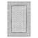 Black/White Oriental Floral Machine Washable Area Rug with Non-Slip Backing
