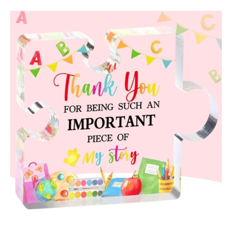 Cadeau de presse-papier en cristal Teacher