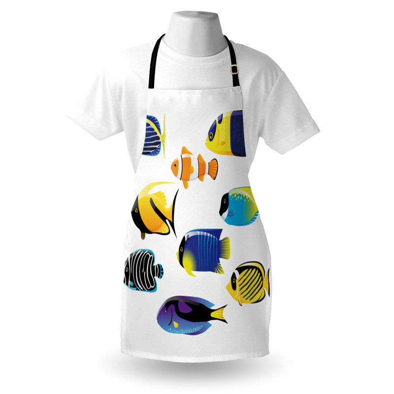 Multicolore, tablier pour poissons East Urban Home