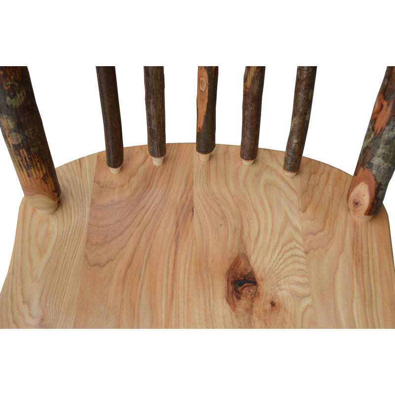 Wyton 17'' H Solid Wood Armchair, Rustic