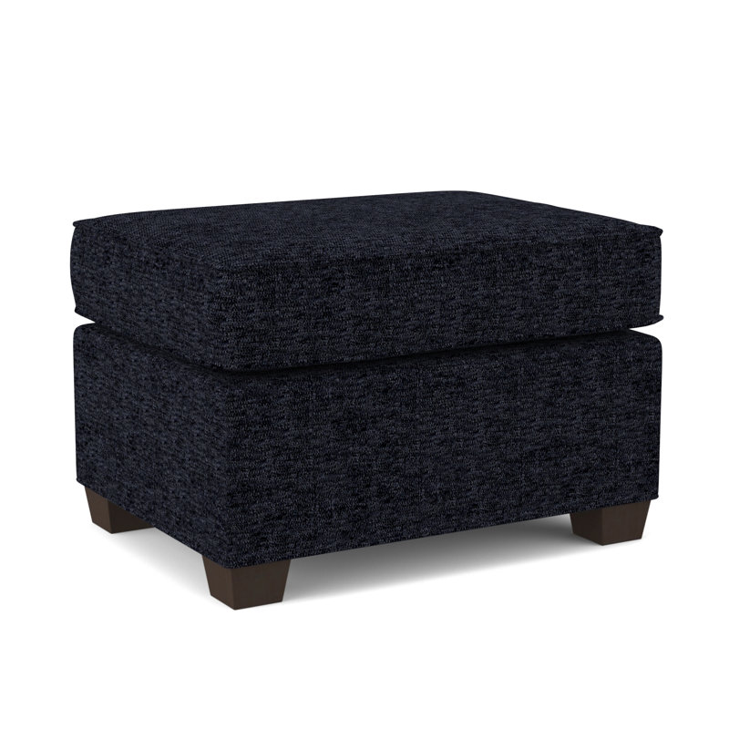 Finn 26" Wide Rectangle Standard Ottoman, Cafelle, Antic Navy