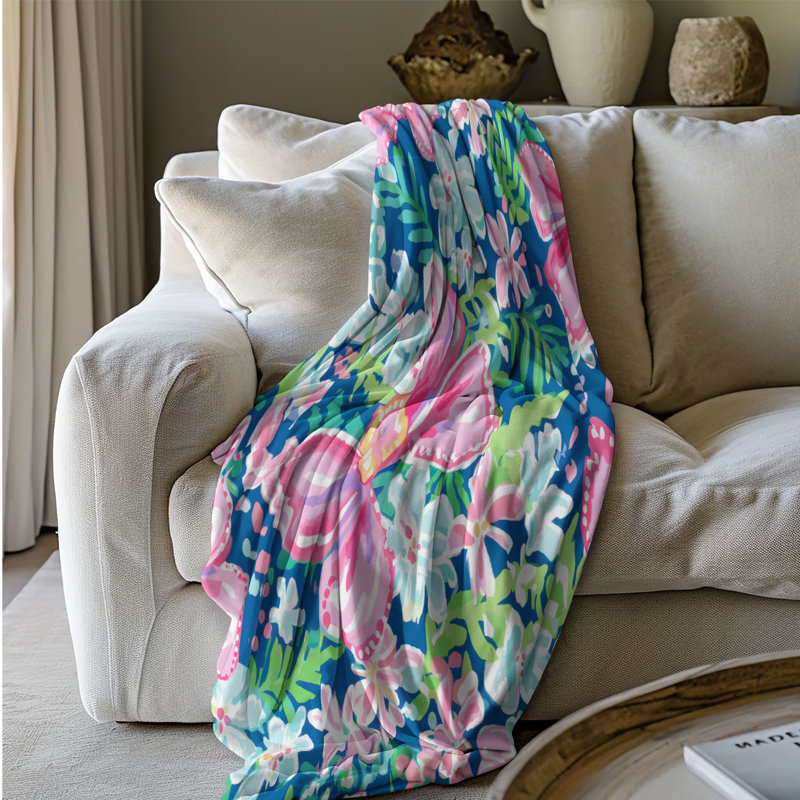 Couverture romantique en sherpa 1 pièce, L 80 po x l 60 po