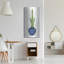 «Cacti in Blue Pot 1» par Stellar Design Studio, art mural en métal, 12 po x 24 po-1690343096