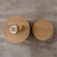 Ensemble de 2 tables basses gigognes rondes en bois pour table ronde et moderne-308475553-313109071