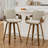 Modern Upholstered Swivel Counter Height Bar Stool-790832282