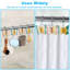 12 PCS Home Fashions Butterfly anti rouille décoratifs en résine pour rideau de douche de salle de bain, chambre à coucher, rideau de salon