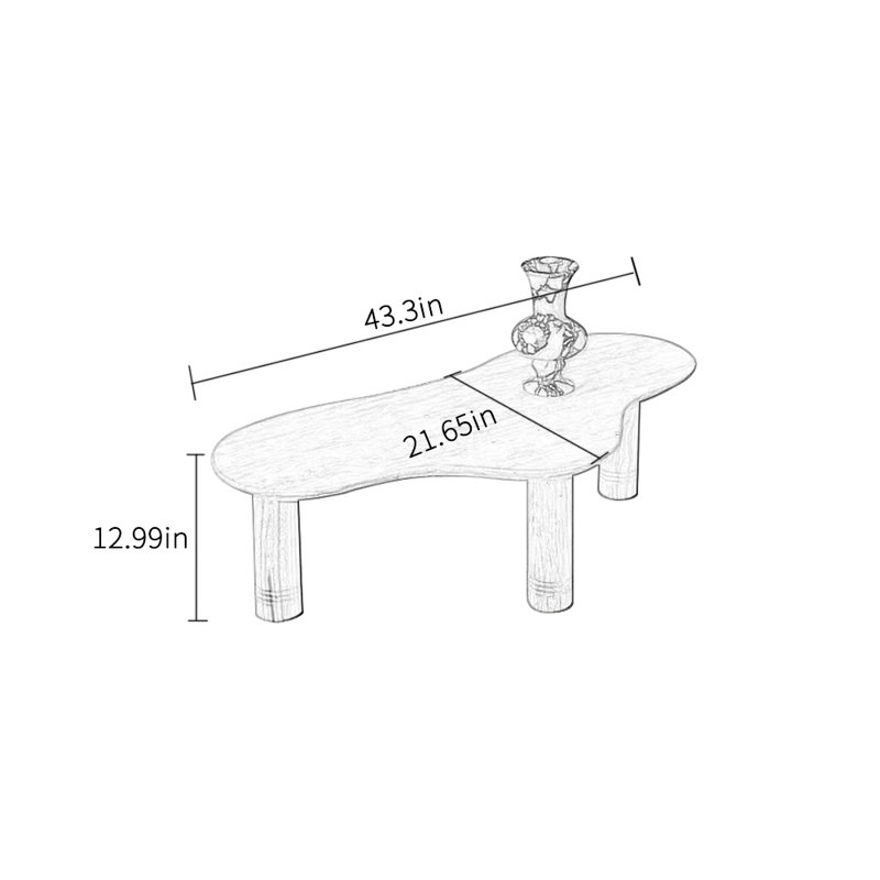 Minimalist creative design coffee table