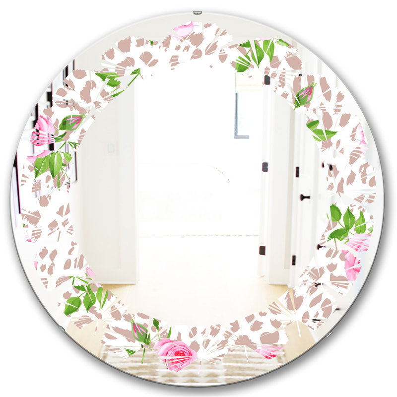 Miroir mural Leopard, H 31,5 po x l po