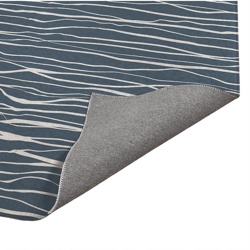 Tapis de bureau léger Legions, L 3 pi x L 2 pi, Bleu