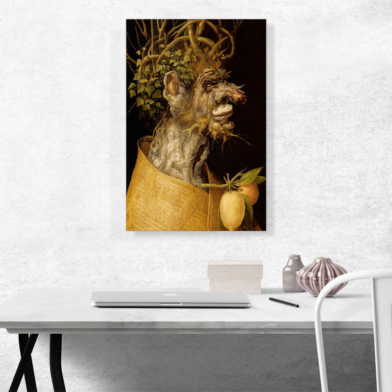«The Winter 1563» par Giuseppe Arcimboldo, impression sur toile tendue, H 26 po x l 18 po x 1,5 po