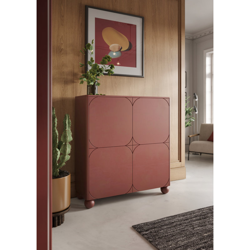 Lewisboro 120cm Sideboard, Burgundy