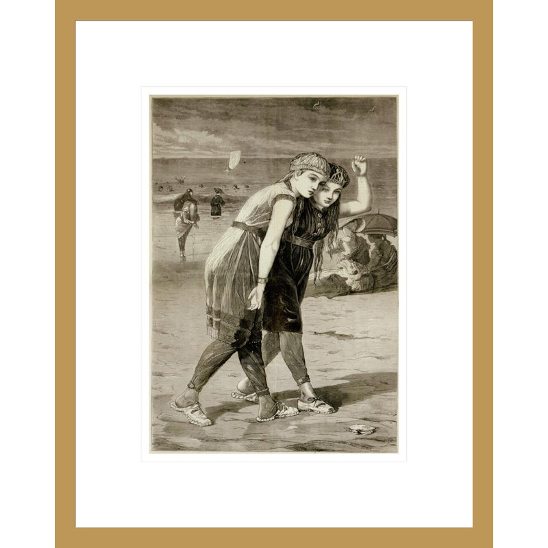 «The Bathers» par Winslow Homer - impression giclée encadrée, H 16,75 po x l 13,39 po