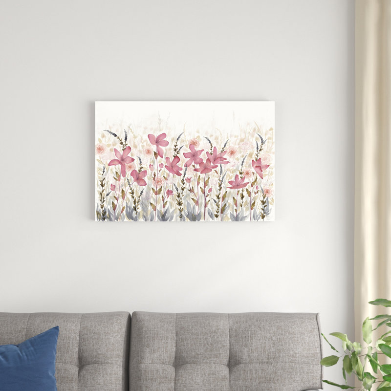 Lumière de jardin aquarelle, H 20 po x l 30 po x P 1,25 po