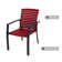 Square Outdoor Dining Set with 4 Aluminum Frame Chairs