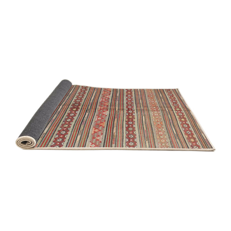 Tapis brun/gris zone contemporaine, Rectangle 5 pi x 7 pi
