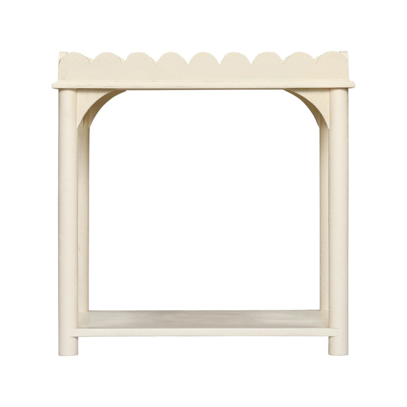 Table d'appoint Madeline, Blanc