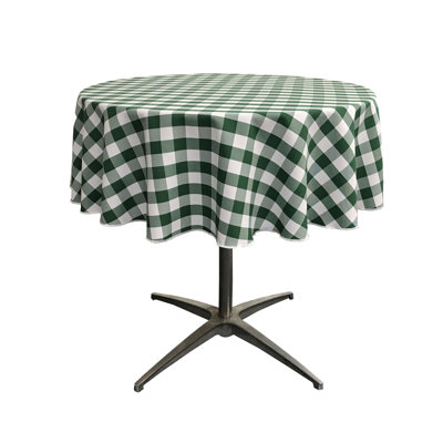 Joice Gingham Round Tablecloth
