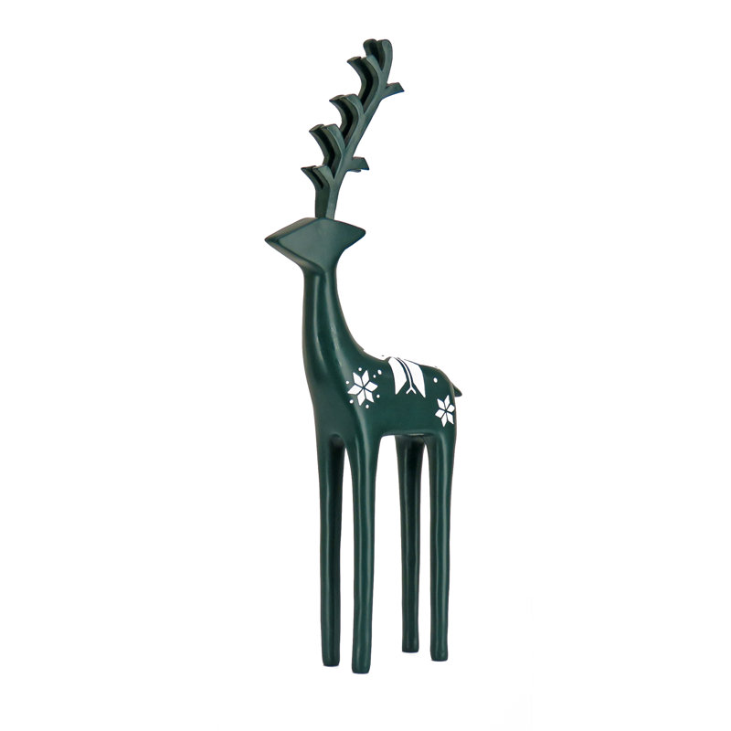 Décoration suisse chic et cerf, Vert