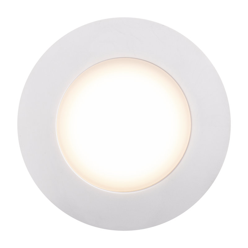 Duboce 3.35'' LED Recessed Lighting Kit, White, 2700K