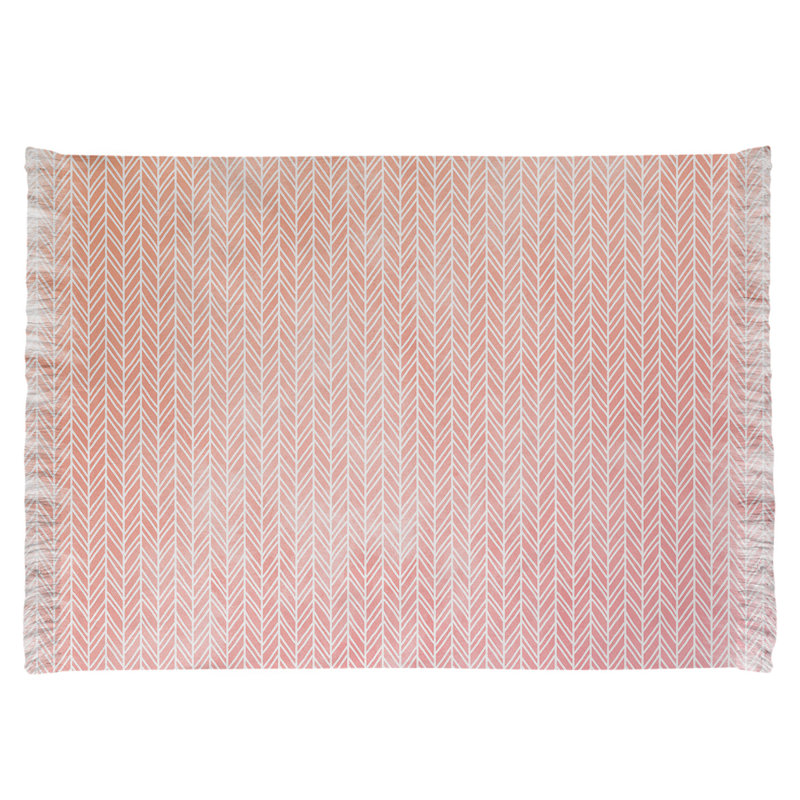 Tapis de zone rouge chevrons Mcguigan, Oui