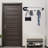 Durable Hand-Painted Metal Wall Hook, 23.6 x 4.3 inches | 100% Metal Construction, Thickness: 0.03 inches | Perfect for Home Organization & Decorative Touch, Sturdy Design for Coats, Hats & Accessories