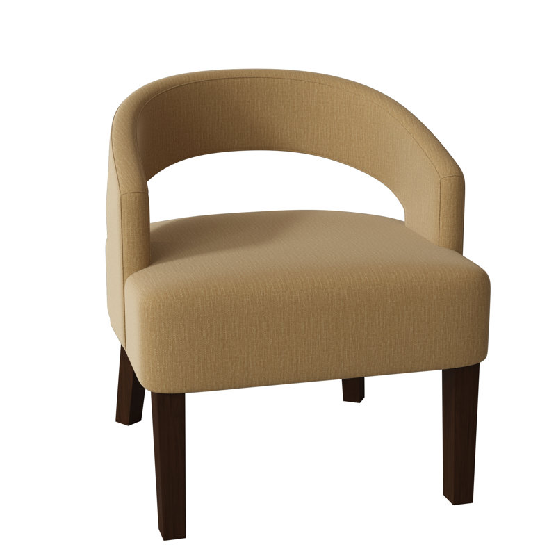 Fauteuil demi-tonneau Carly, Saule Key, Noyer